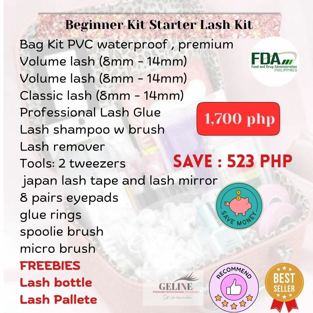 Geline Lash Pro. Beginners Eyelash Extension Kit - Image 2