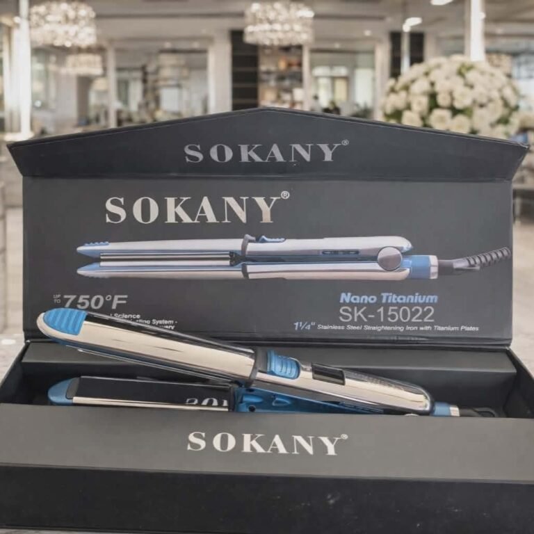 SOKANY Nano Titanium Plate 2 in 1 Straight and Curl maximum heat up to 750F Salon quality